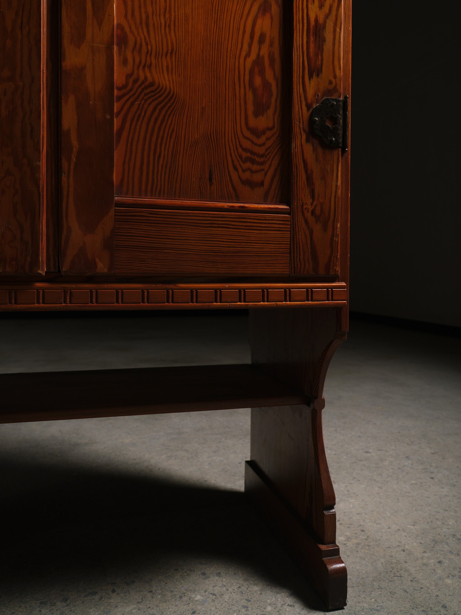 Danish Pine Cabinet by Martin Nyrop, c. 1905