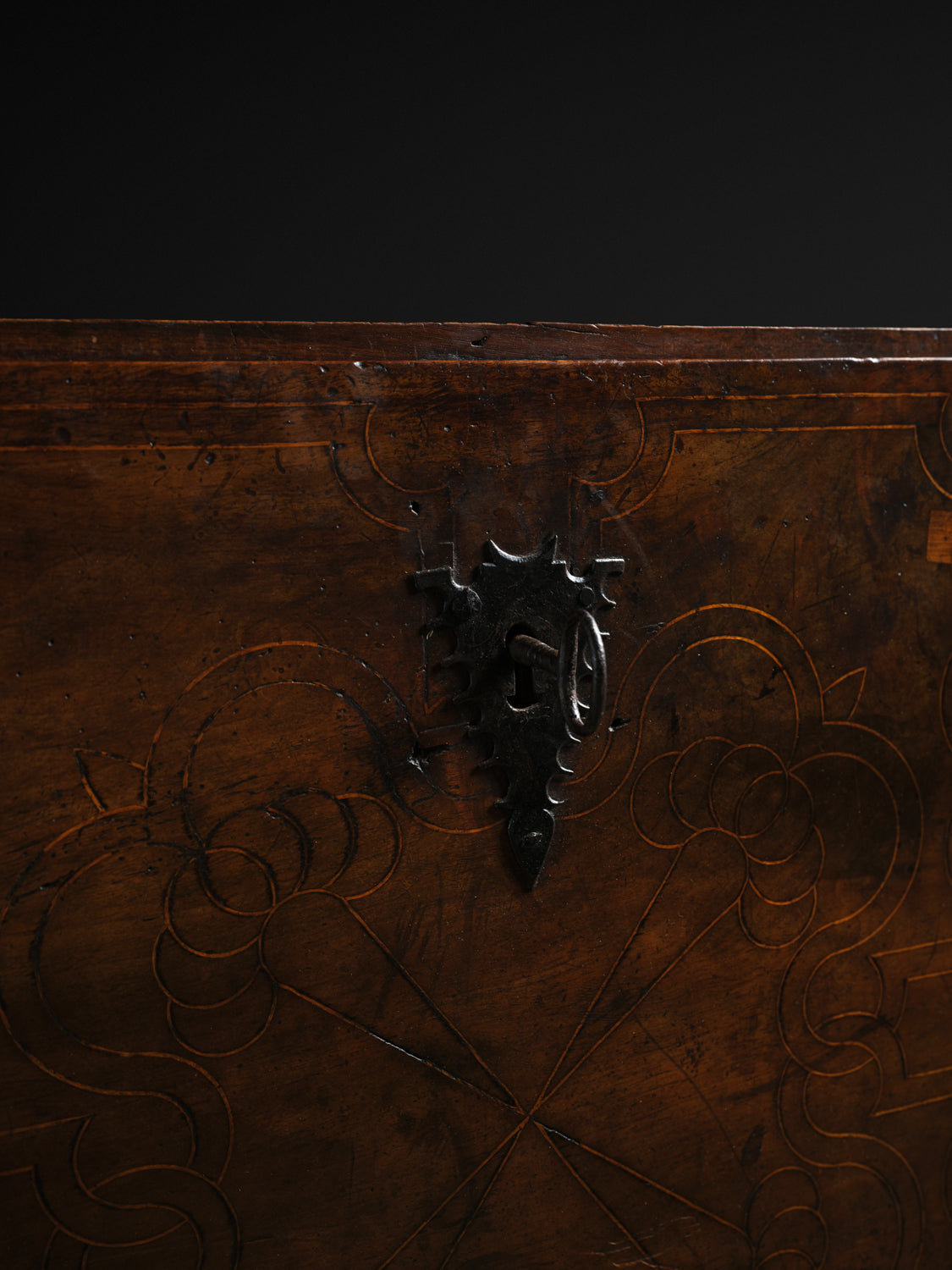 Baroque Walnut Writing Cabinet, c. 18th century