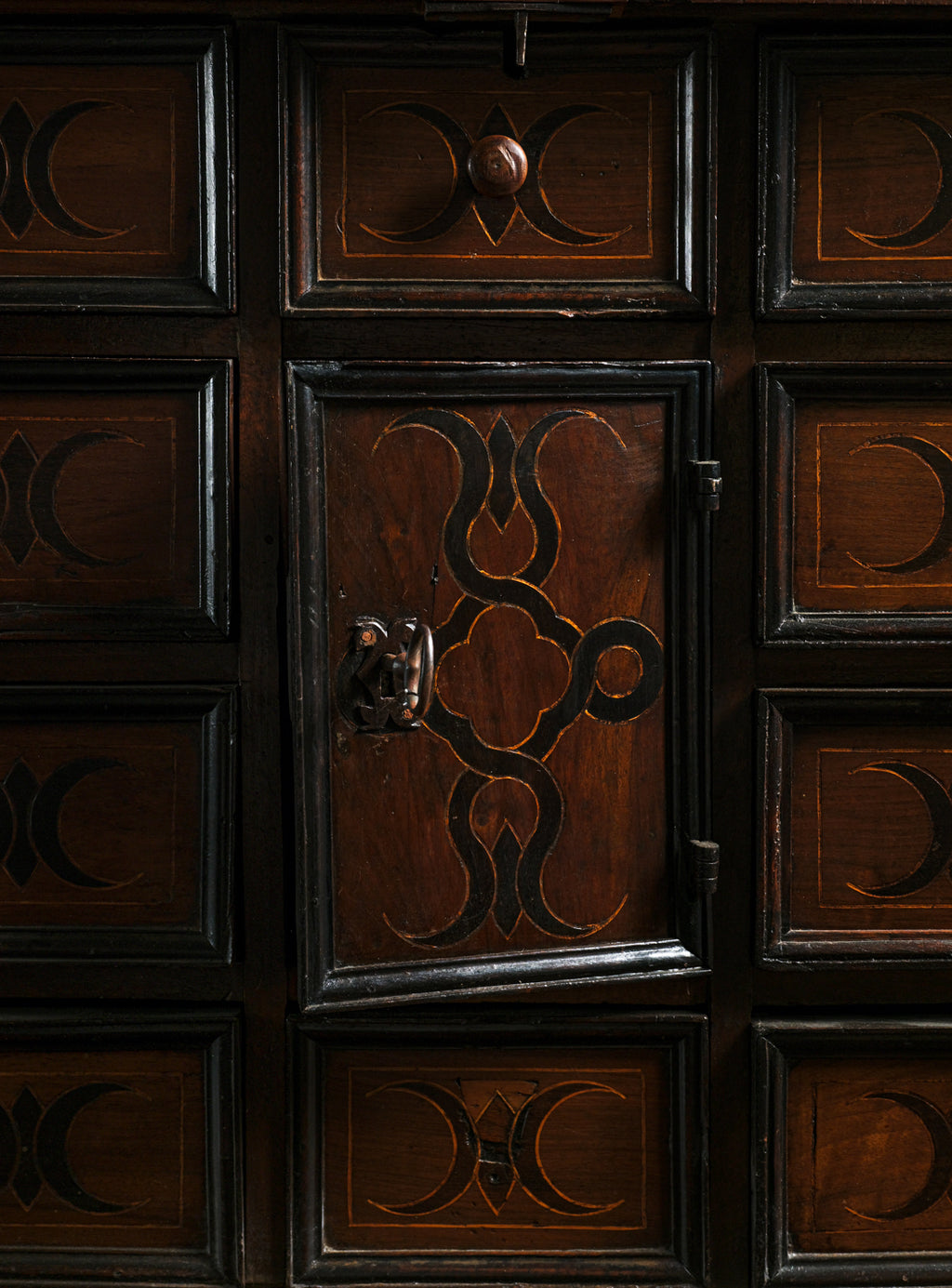 Baroque Walnut Writing Cabinet, c. 18th century