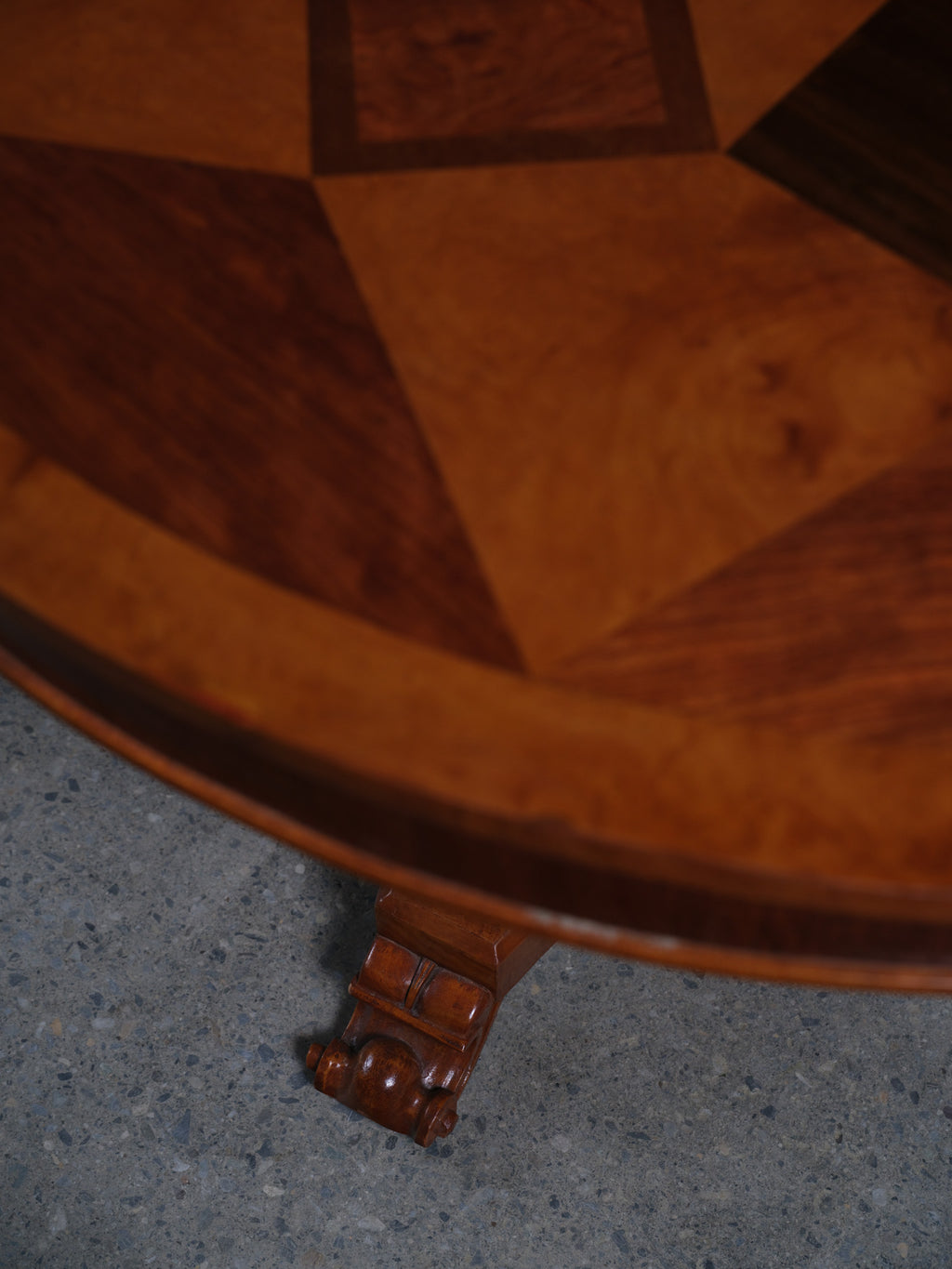 Neoclassical Style Parquetry Table, c. 1850