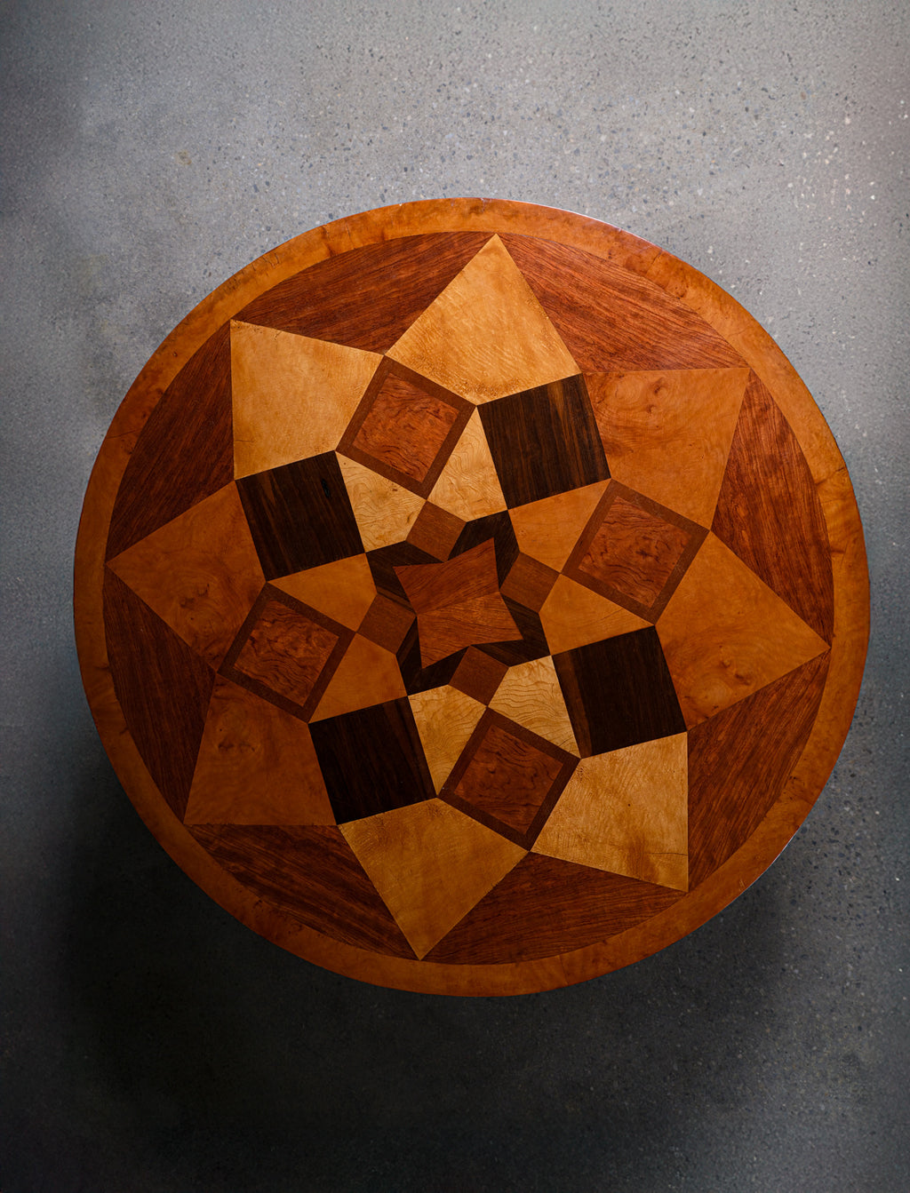 Neoclassical Style Parquetry Table, c. 1850