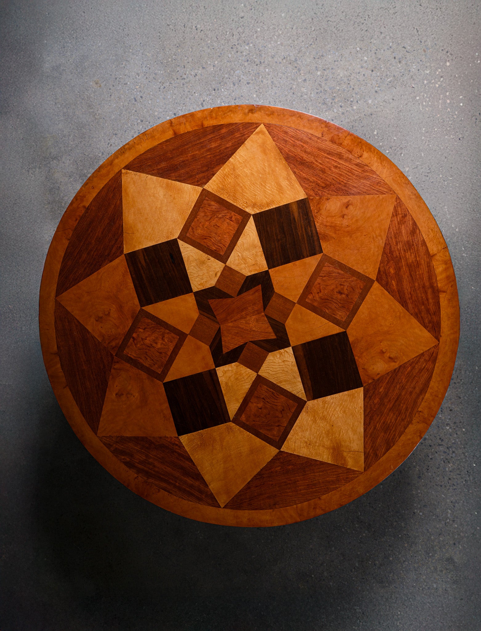 Neoclassical Style Parquetry Table, c. 1850