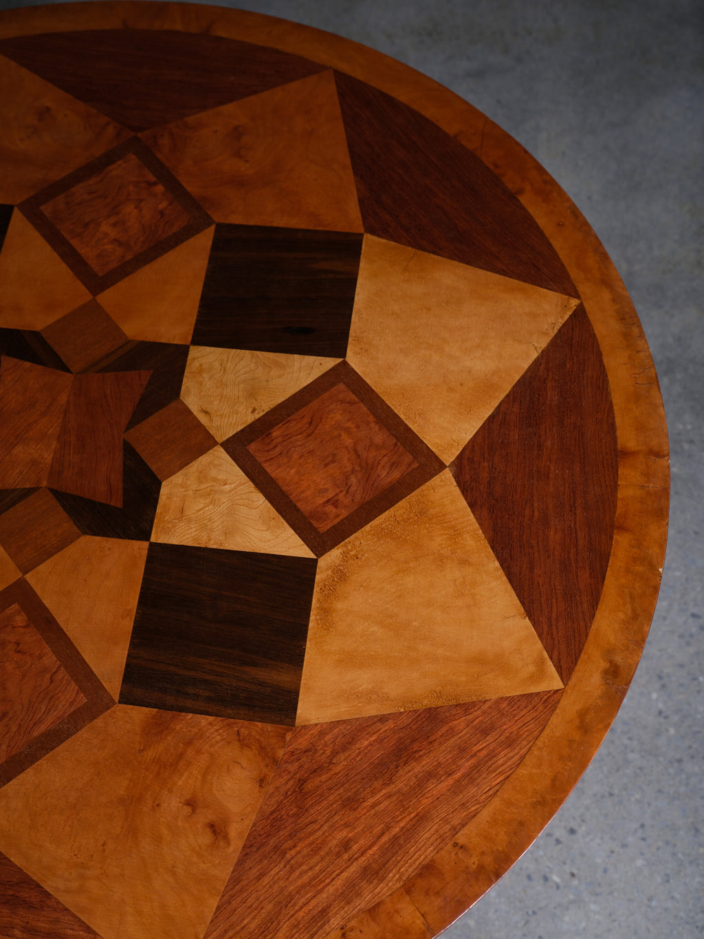 Neoclassical Style Parquetry Table, c. 1850