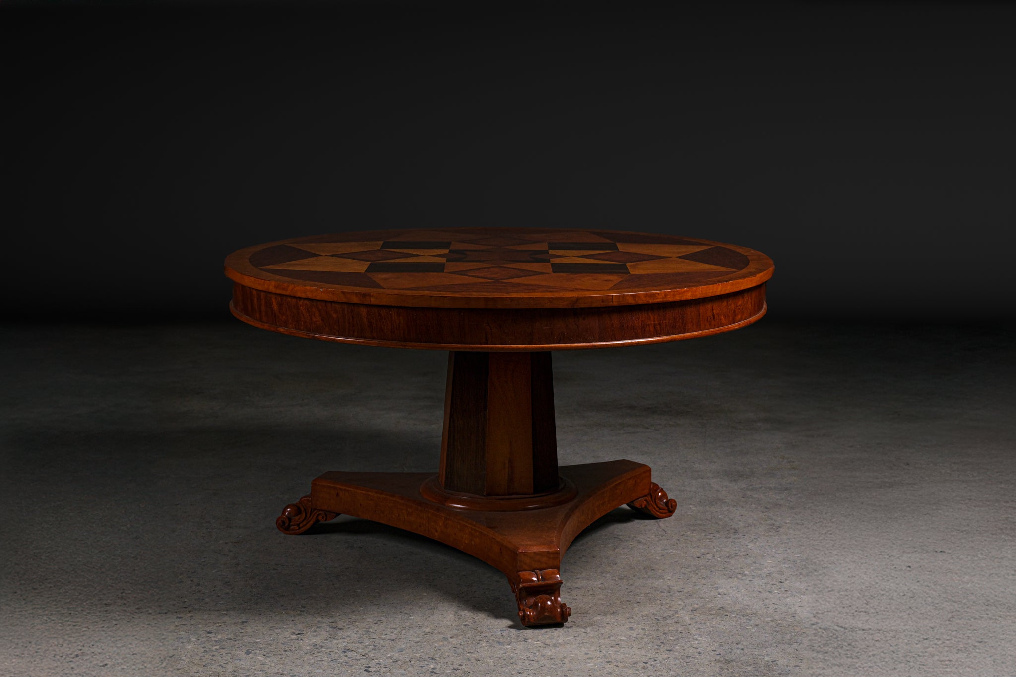 Neoclassical Style Parquetry Table, c. 1850