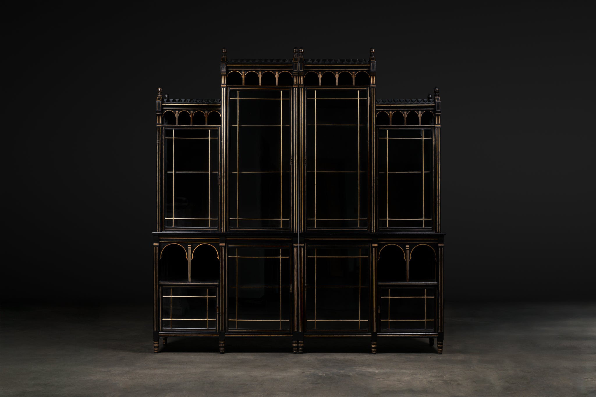 Gothic Revival Style Cabinet, c. 20th century