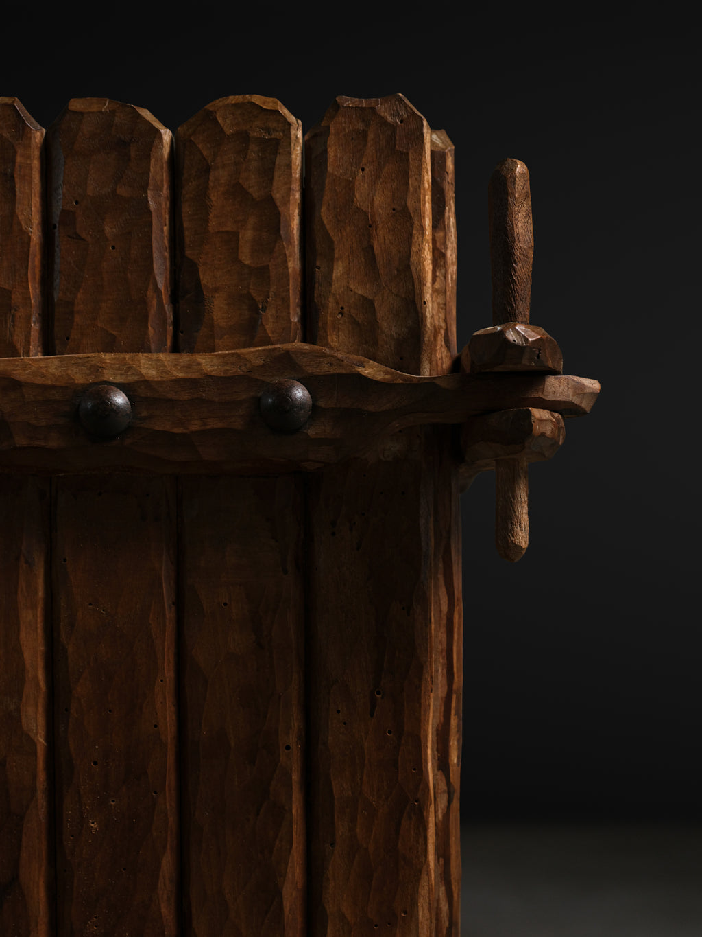 Hand Hewn Cabinet, c. 1940