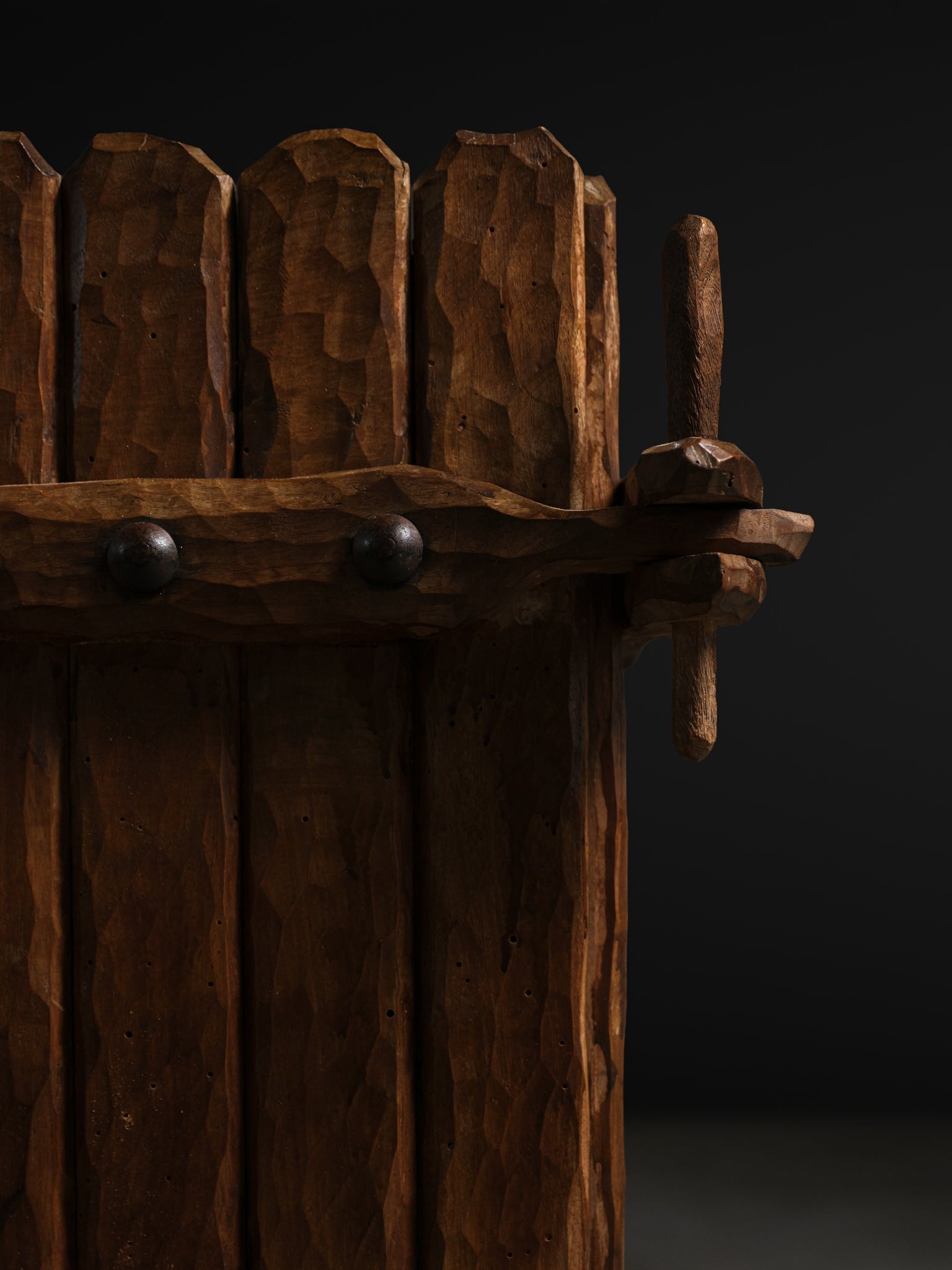 Hand Hewn Cabinet, c. 1940