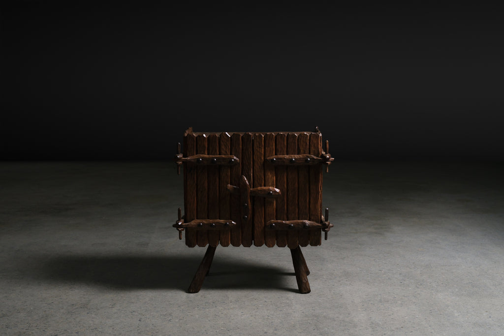 Hand Hewn Cabinet, c. 1940