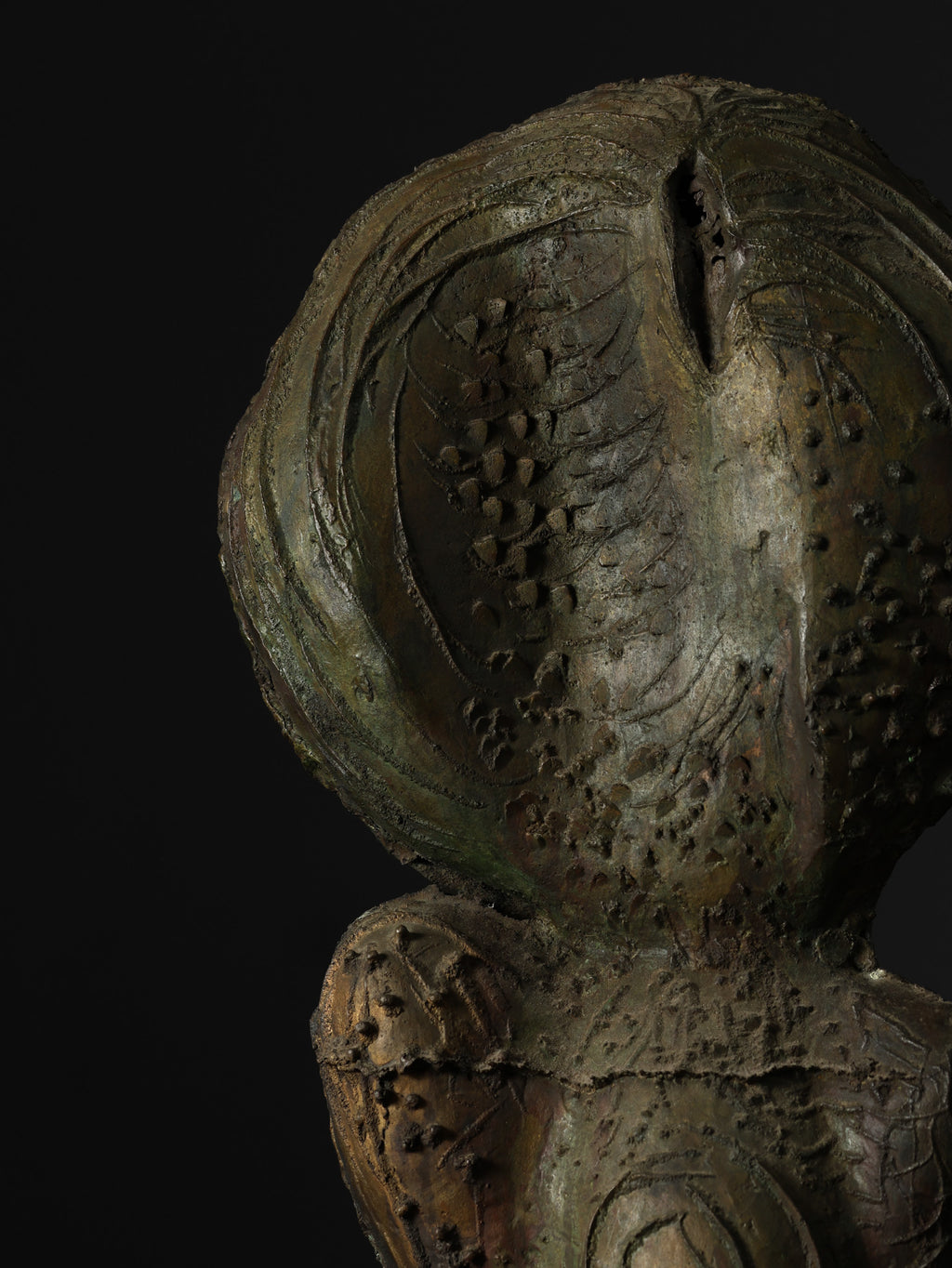 Bronze Statue by Raul Valdivieso, c. 1960