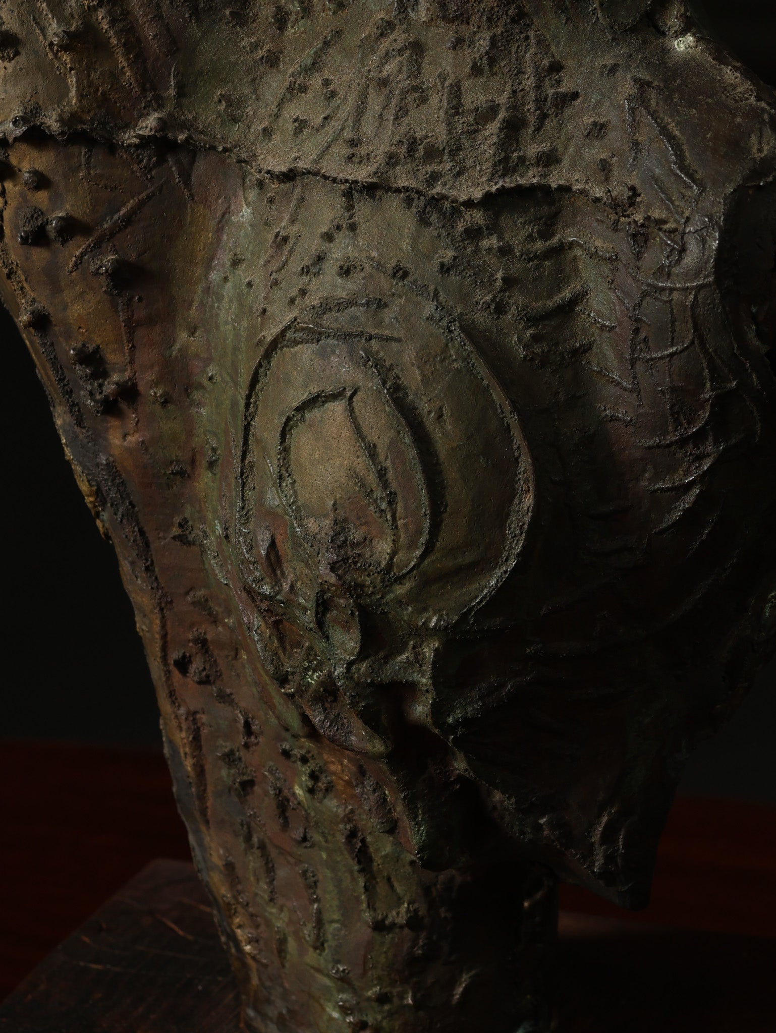 Bronze Statue by Raul Valdivieso, c. 1960