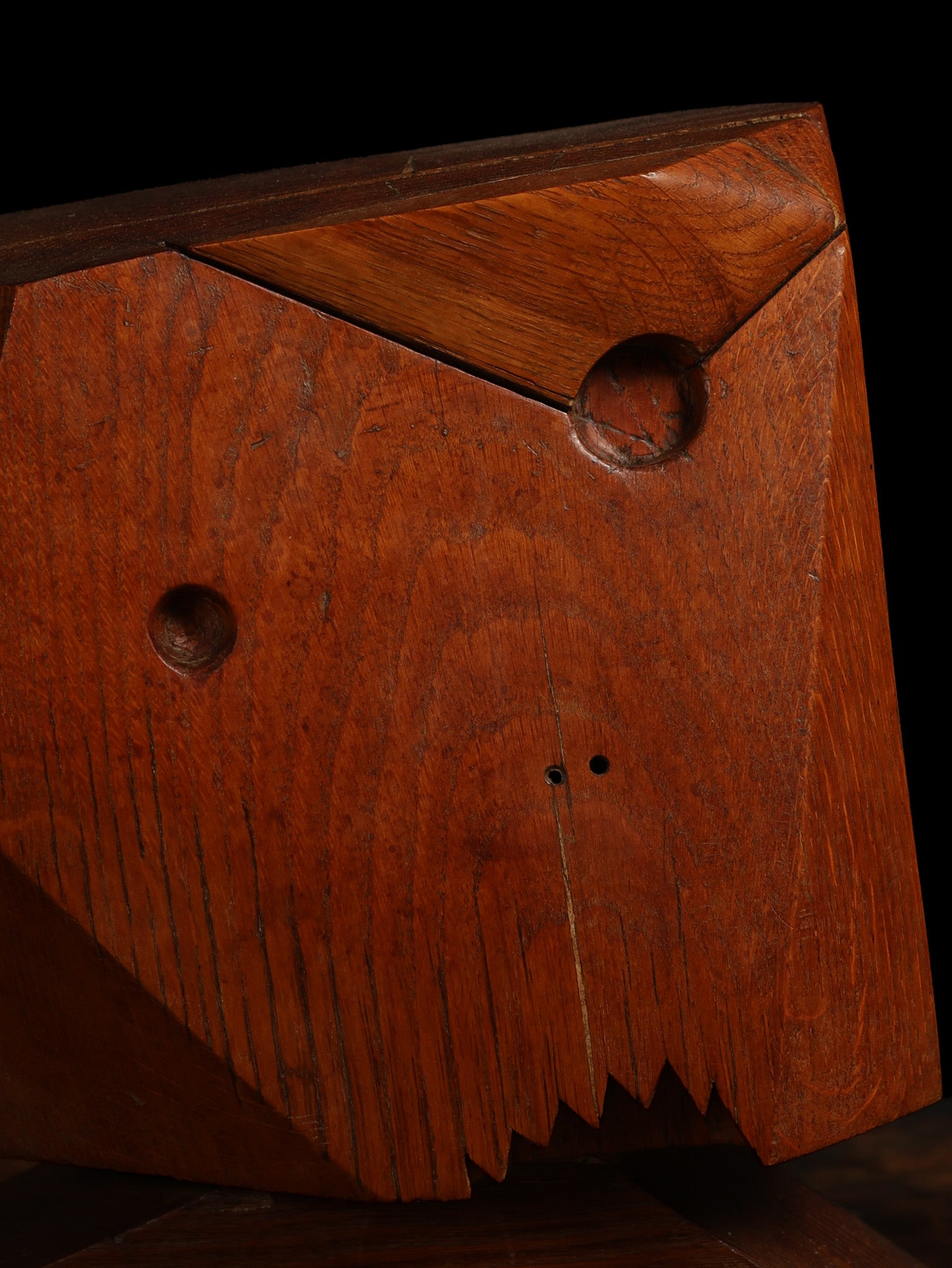 Carved Oak Sculpture by Leo Jensen, 1955