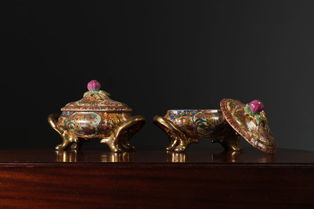 Pair of Porcelain Lidded Tureens, c. 1920