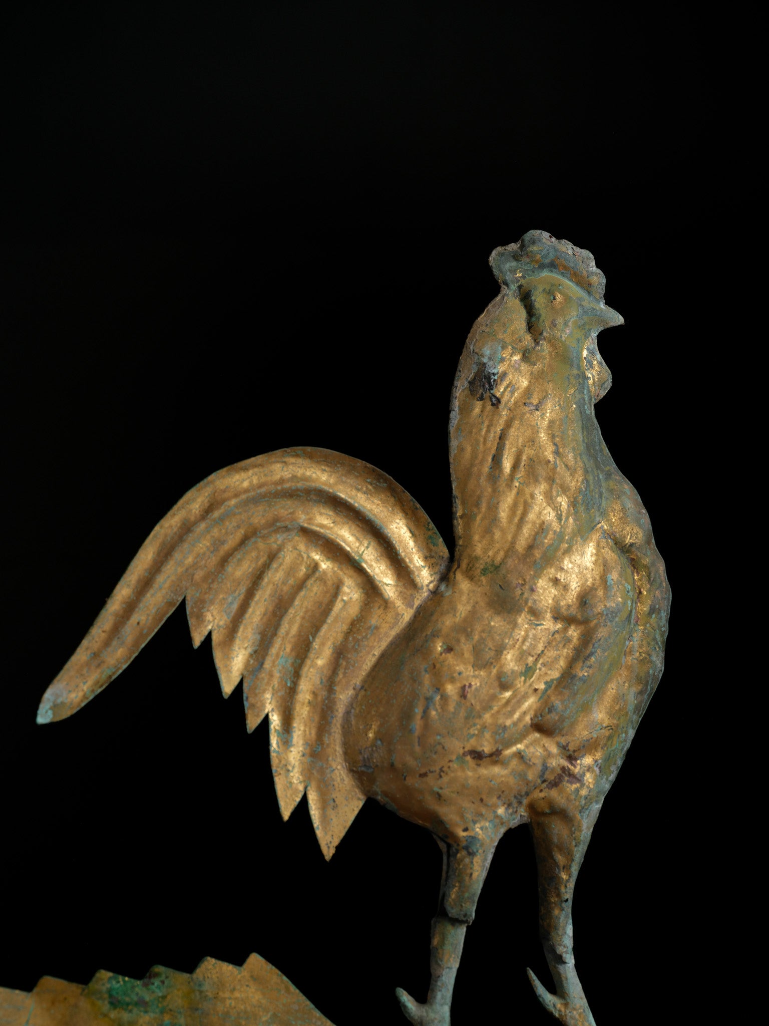Copper Rooster Weathervane, c. 19th century