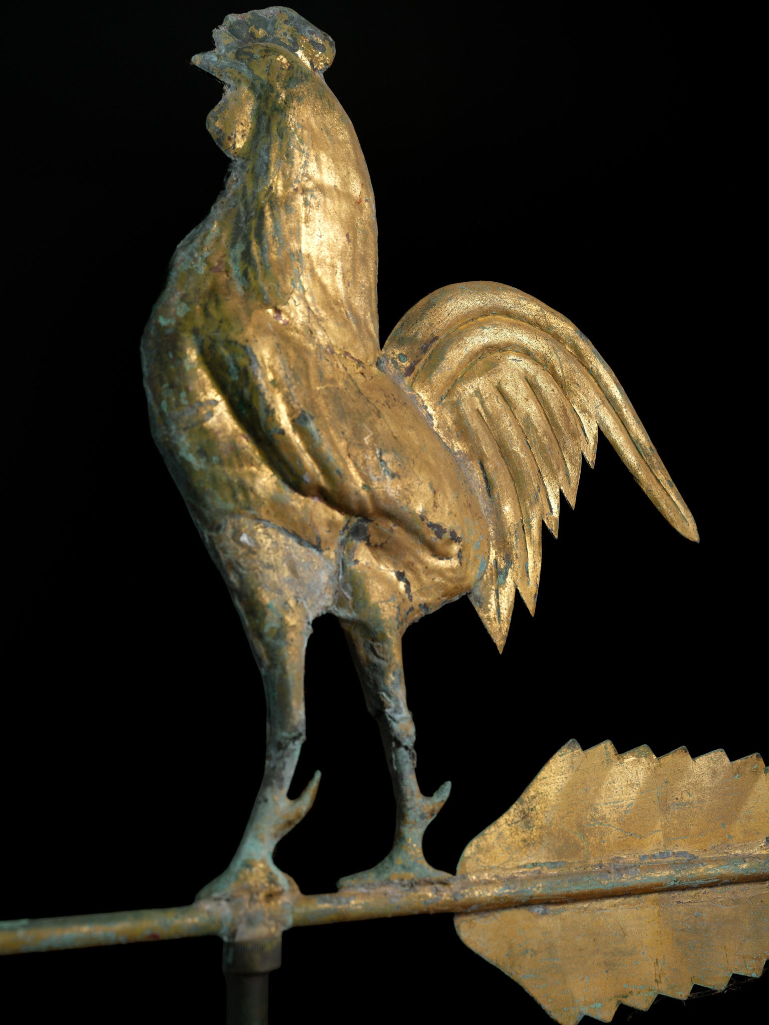 Copper Rooster Weathervane, c. 19th century