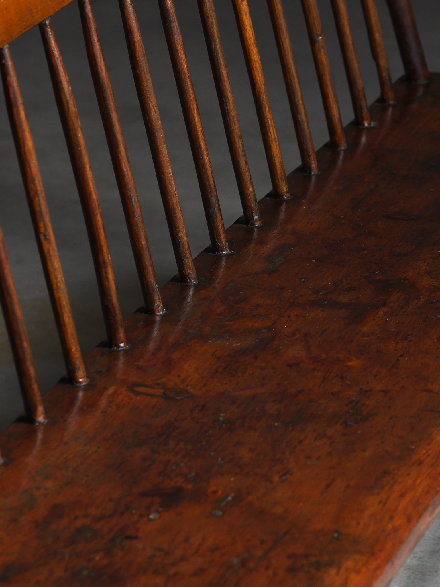 Spindle Back Bench, c. 1820