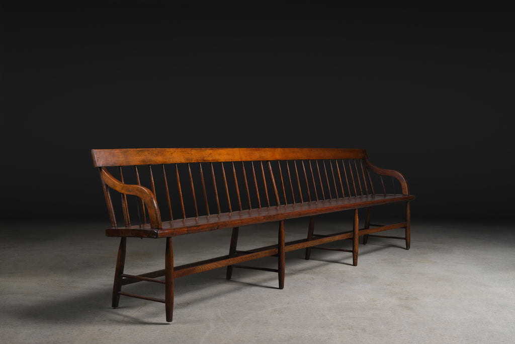 Spindle Back Bench, c. 1820