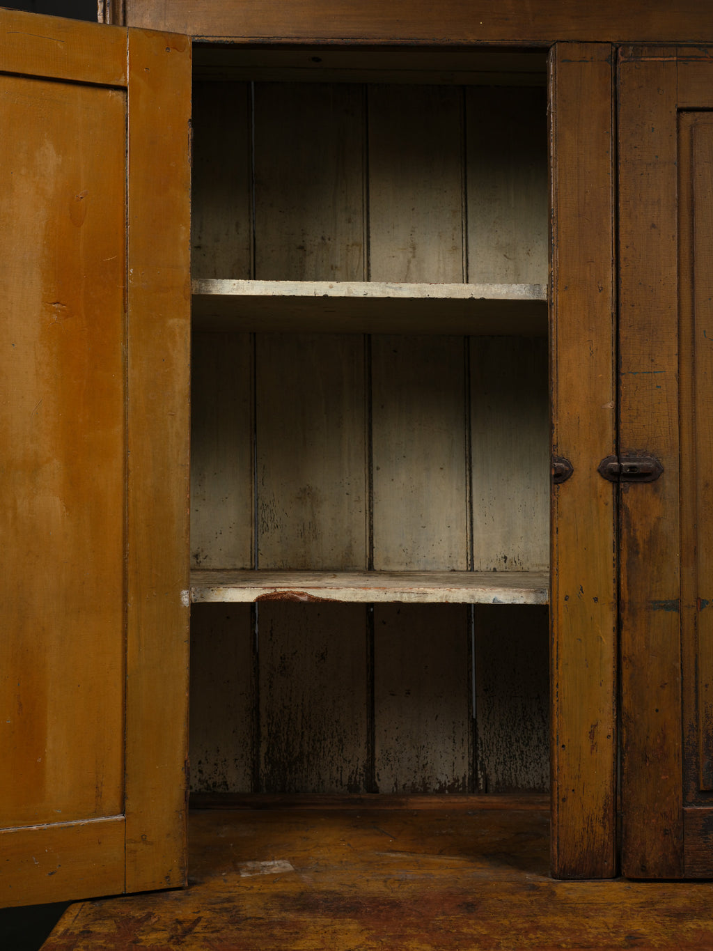 Mixed Wood Stepback Cupboard, c. 1850