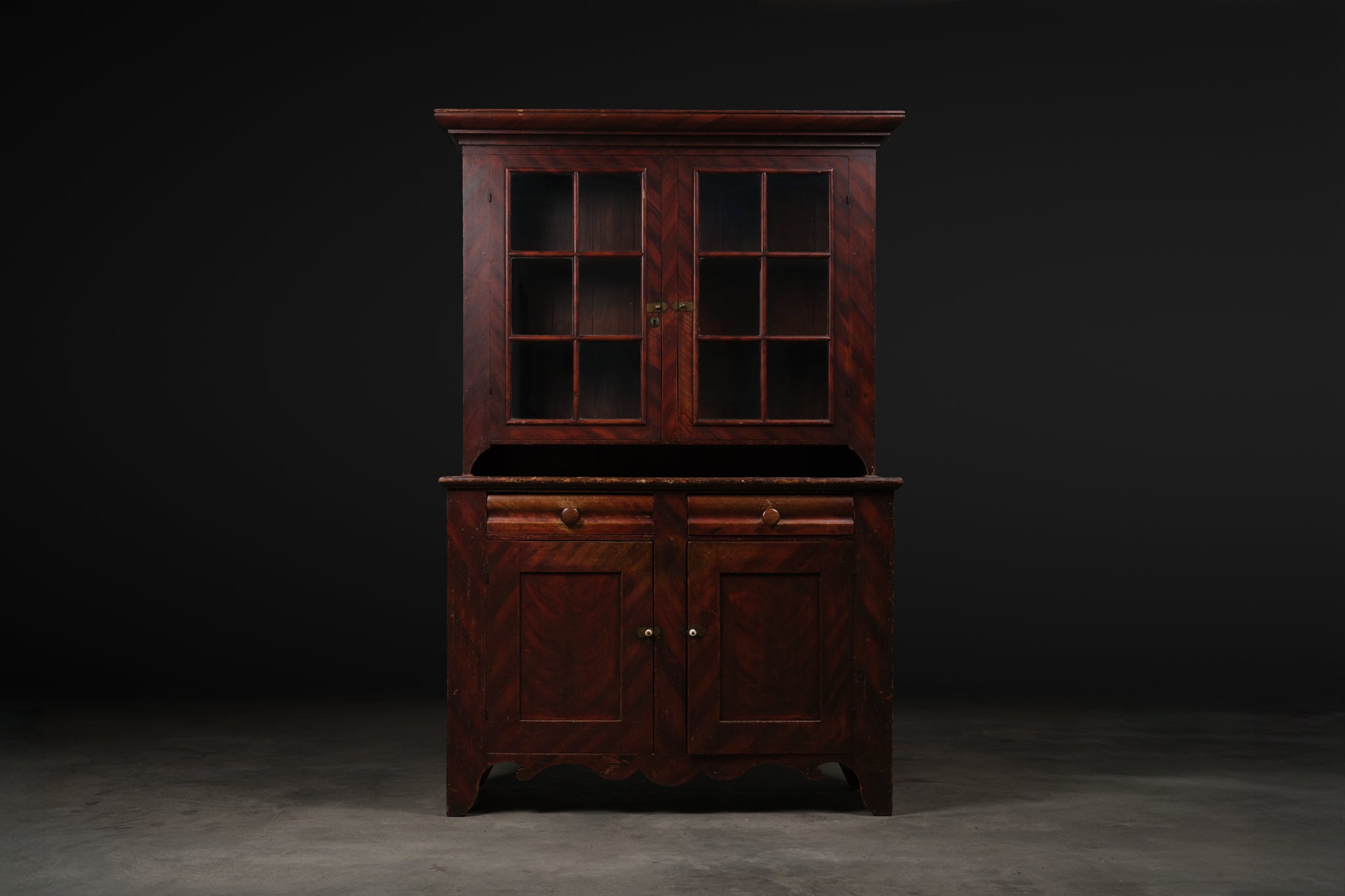 Stepback Dutch Cupboard, c. 1870