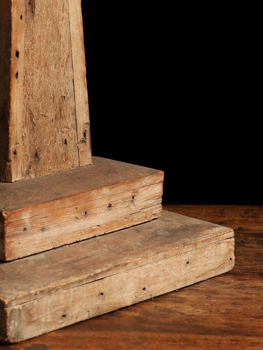 Handmade Wooden Obelisk, c. 20th century