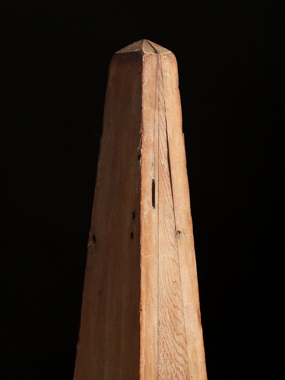 Handmade Wooden Obelisk, c. 20th century