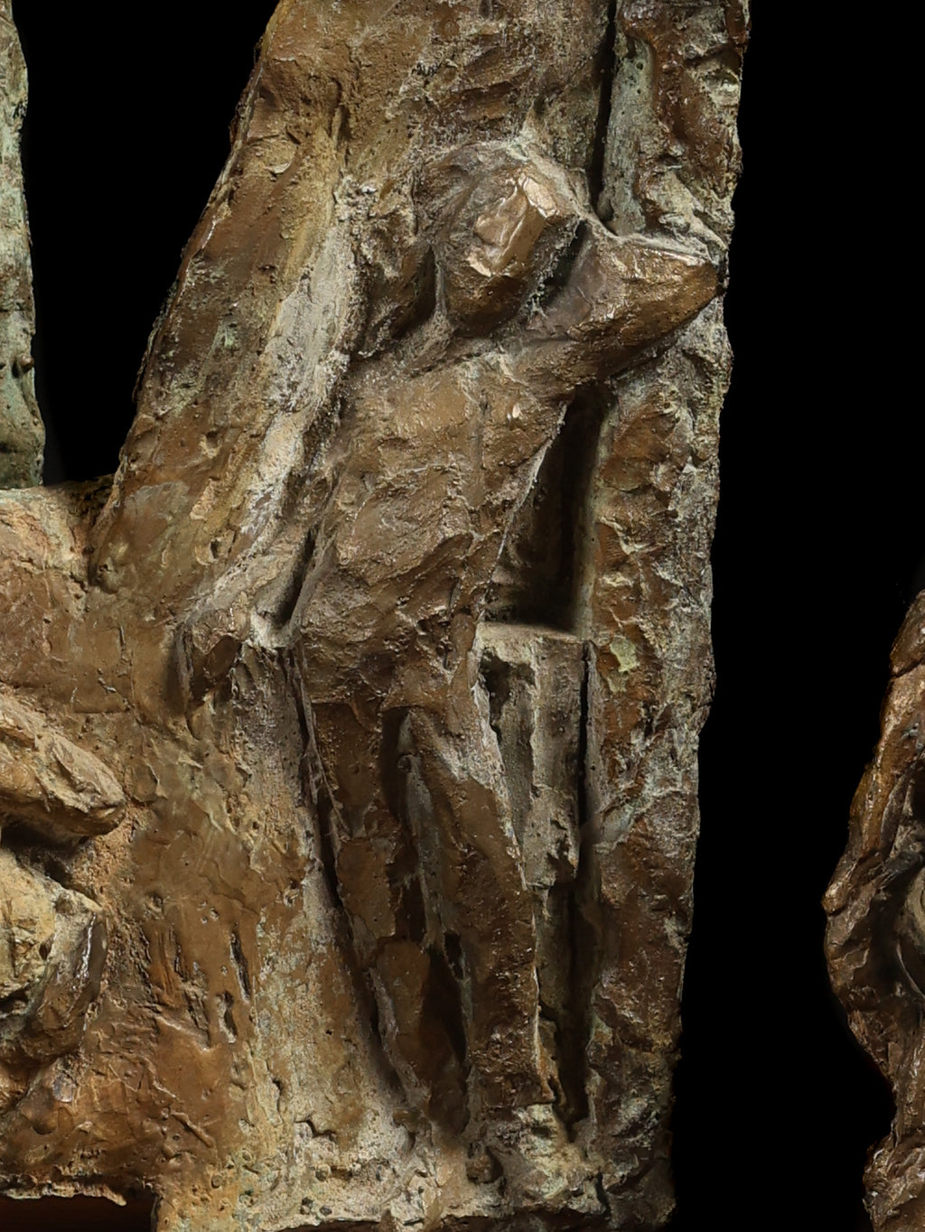 Pair of Abstract Bronze Sculptures, c. 20th century