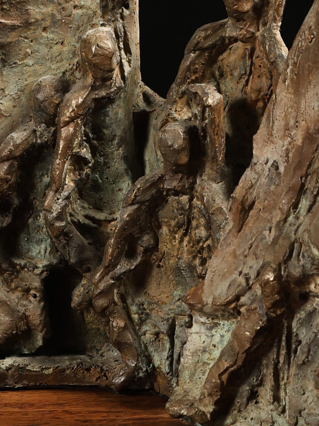 Pair of Abstract Bronze Sculptures, c. 20th century