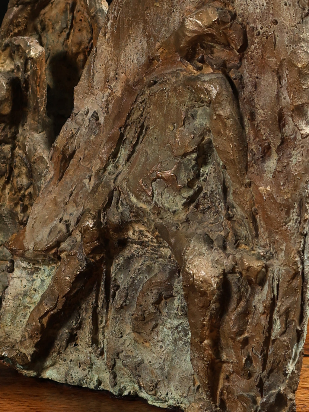 Pair of Abstract Bronze Sculptures, c. 20th century