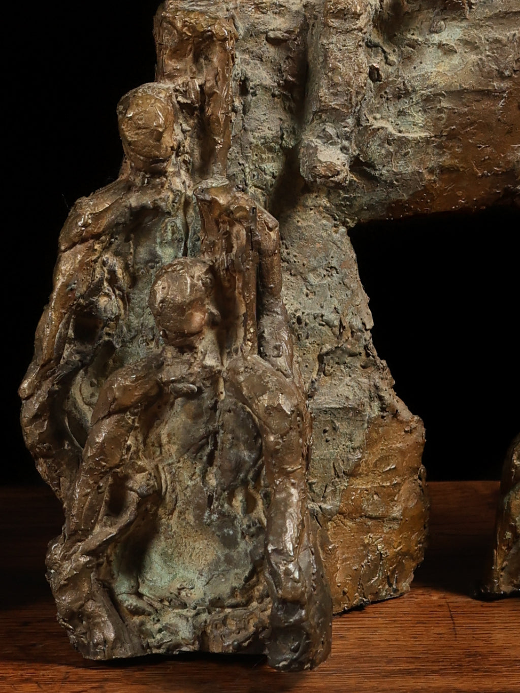 Pair of Abstract Bronze Sculptures, c. 20th century