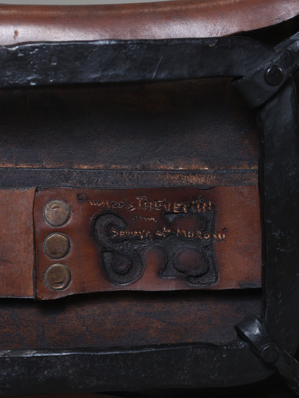 Leather Chair by Sido and François Thévenin, c. 1990