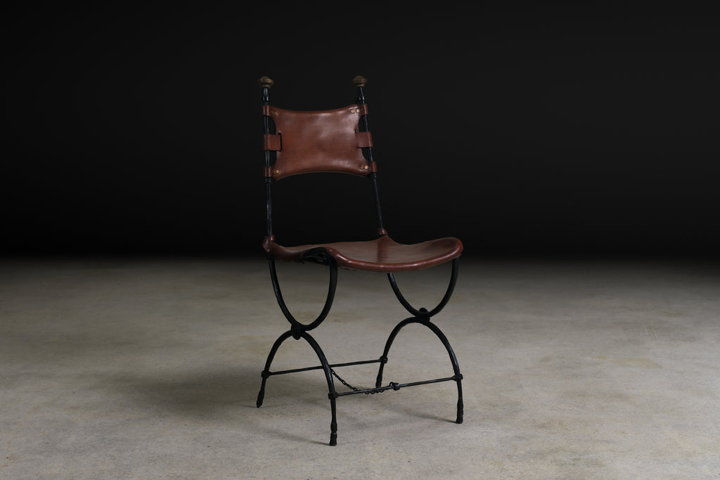 Leather Chair by Sido and François Thévenin, c. 1990