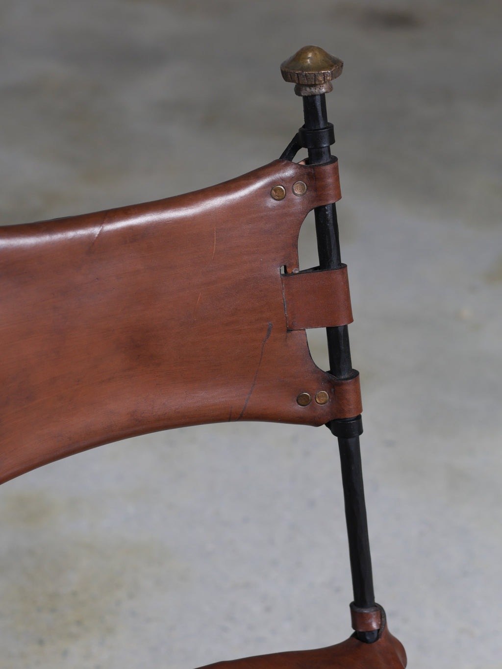 Leather Chair by Sido and François Thévenin, c. 1990