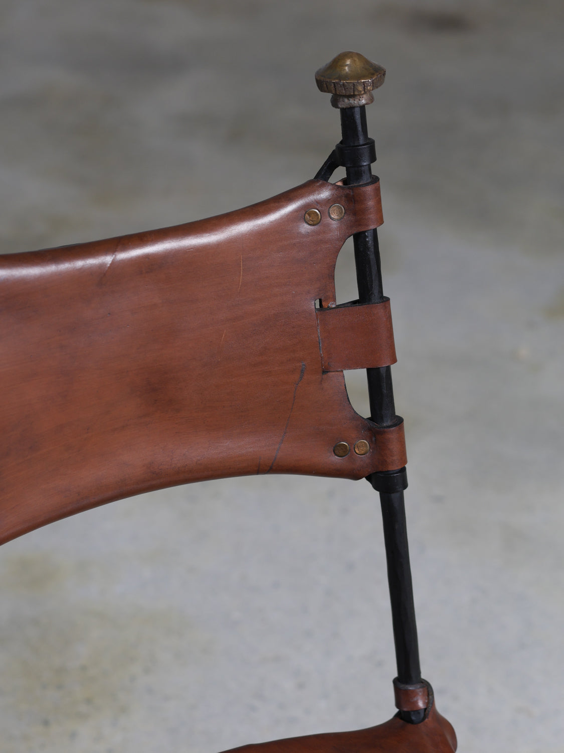 Leather Chair by Sido and François Thévenin, c. 1990