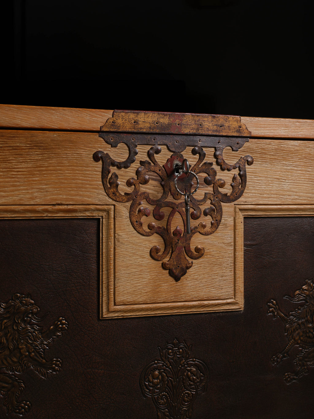 Spanish Oak Writing Desk, c. 1920