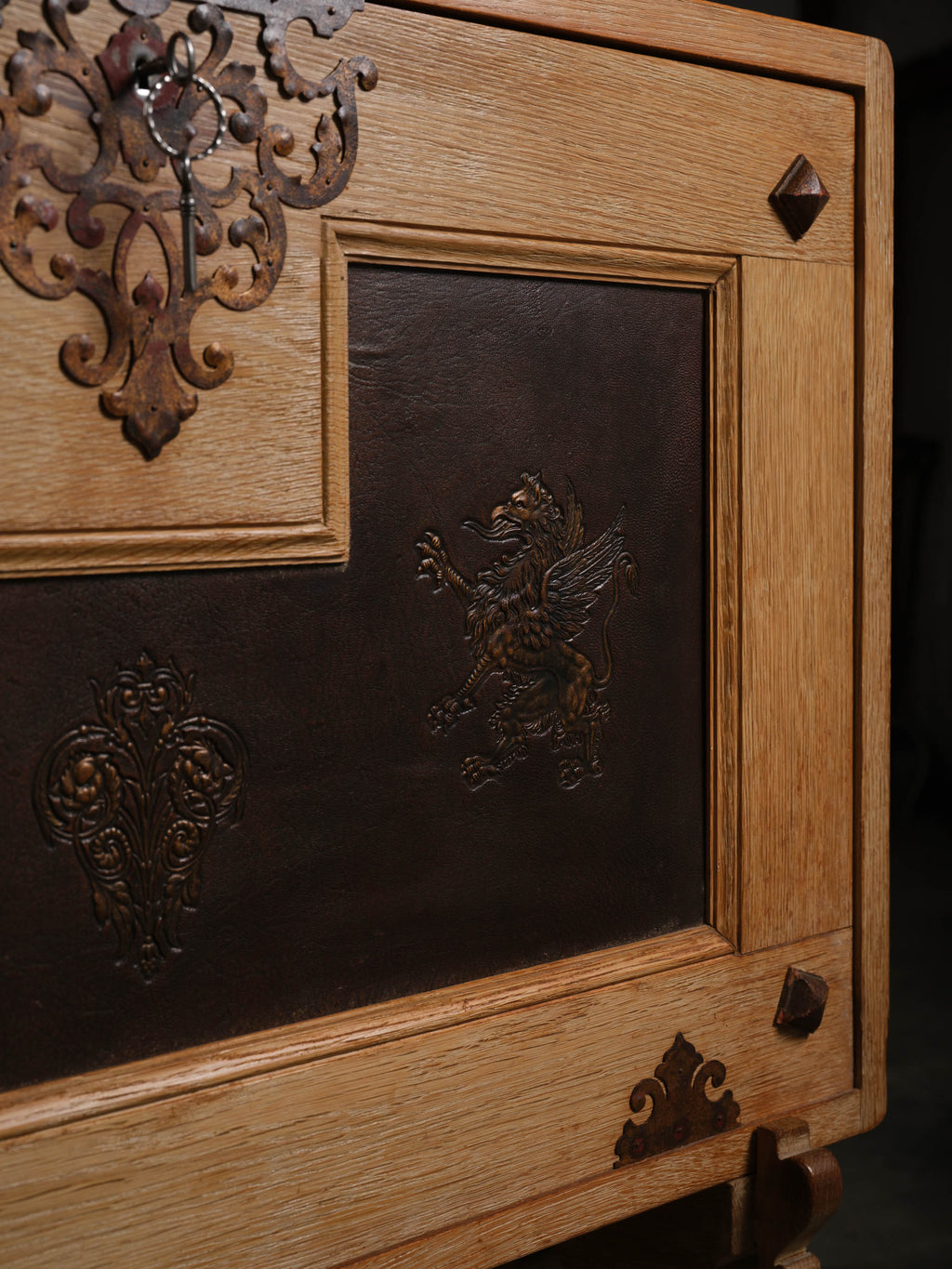 Spanish Oak Writing Desk, c. 1920