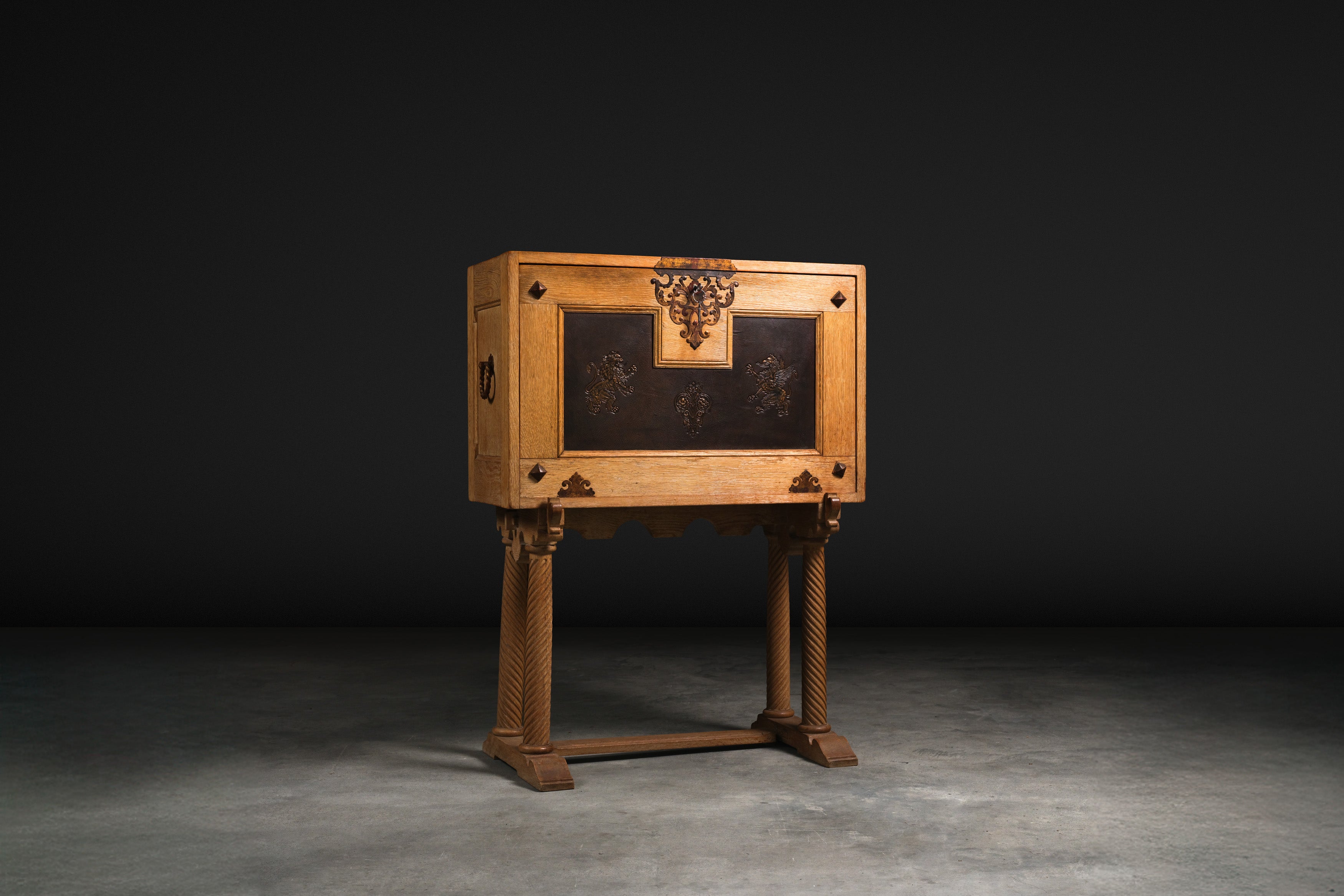 Spanish Oak Writing Desk, c. 1920