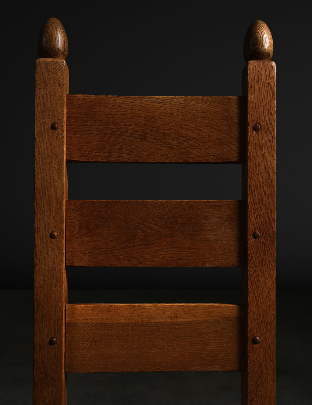 Set of 6 Dutch Oak & Rush Dining Chairs, c. 1970s