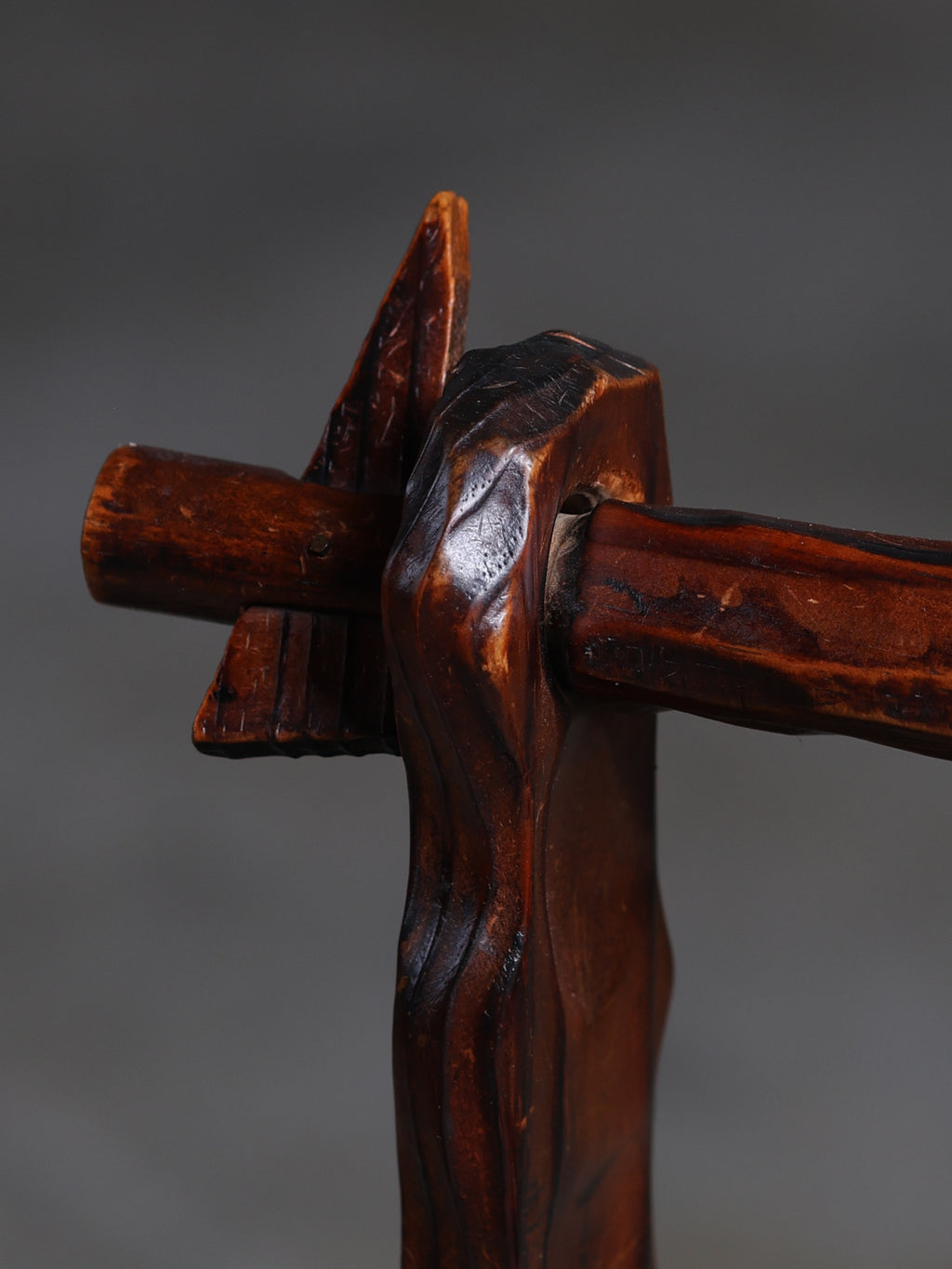 Brutalist Pine Magazine Rack, c. 1960