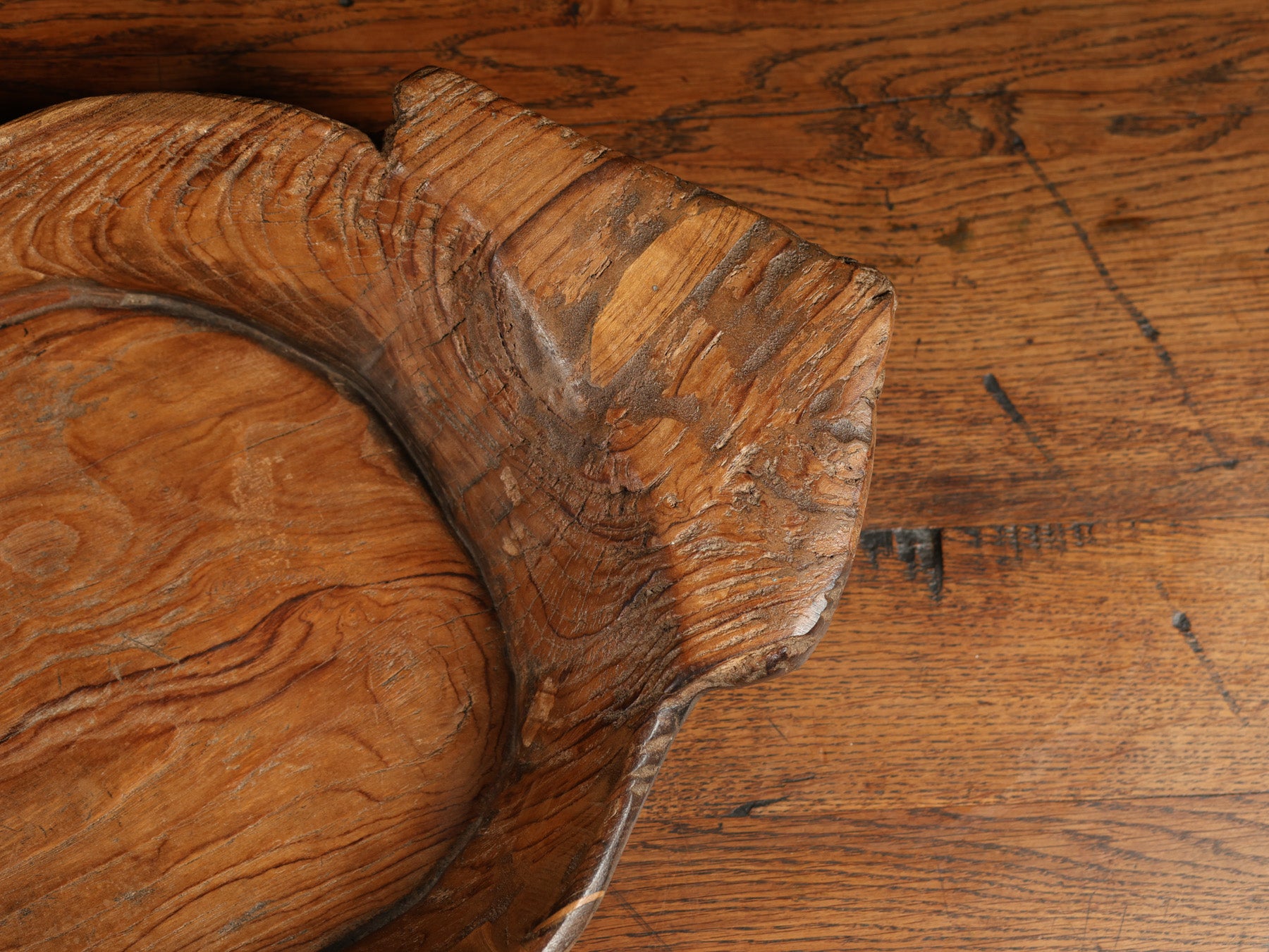 Hand Carved Wood Bowl, c. 18th century