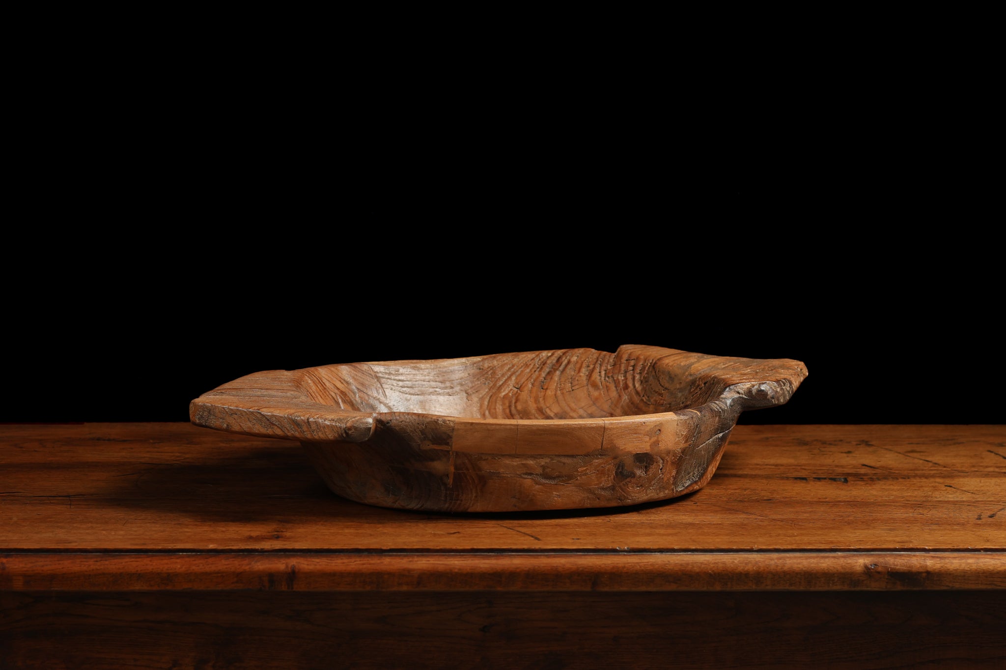 Hand Carved Wood Bowl, c. 18th century