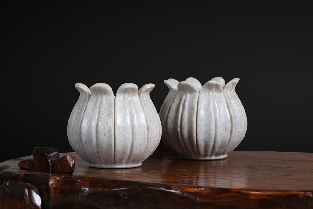 Pair of Marble Bowls, c. 1950