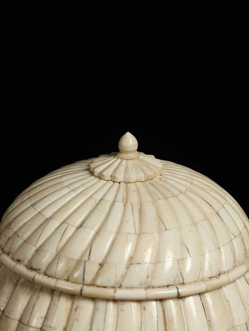 Pair of Bone Urns, c. 20th century