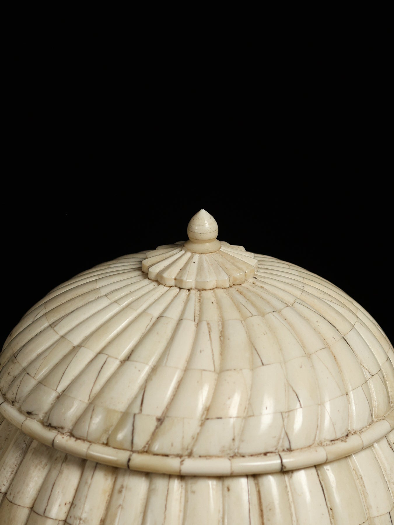 Pair of Bone Urns, c. 20th century