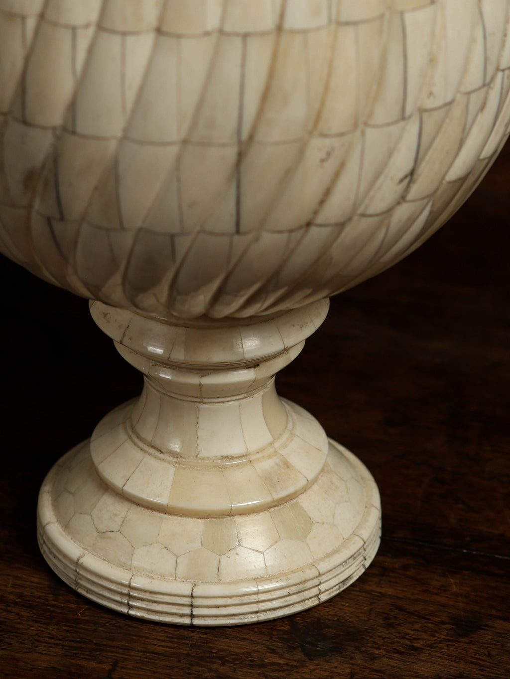 Pair of Bone Urns, c. 20th century