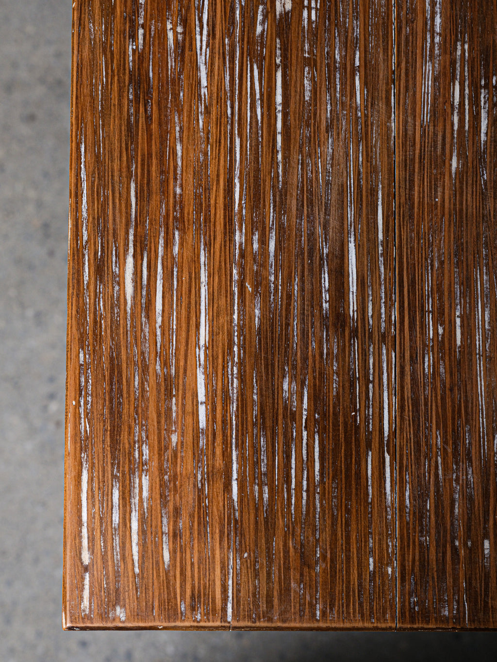 Cerused Gouge-Carved Oak Sideboard, c. 1945