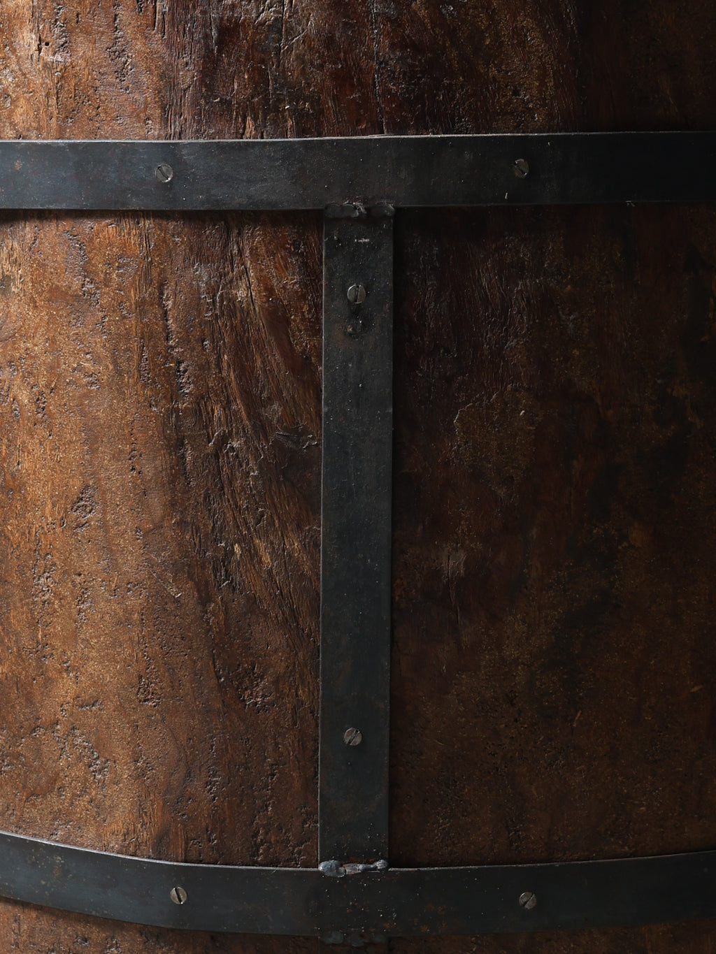 Six Foot Wood Sculpture on Stand, c. 21st Century