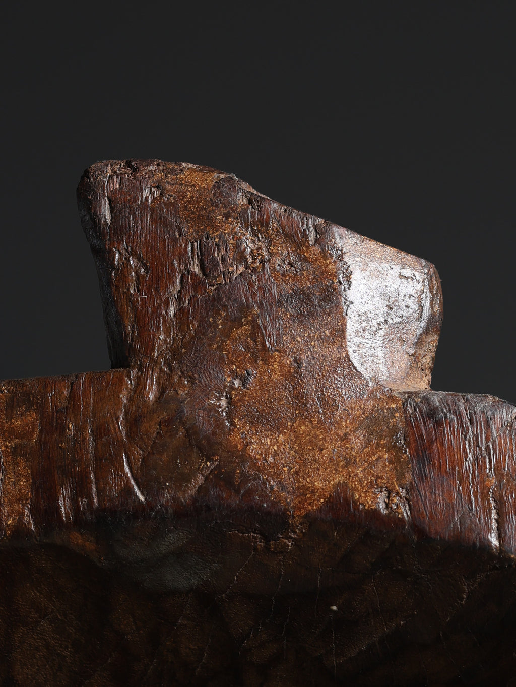 Six Foot Wood Sculpture on Stand, c. 21st Century