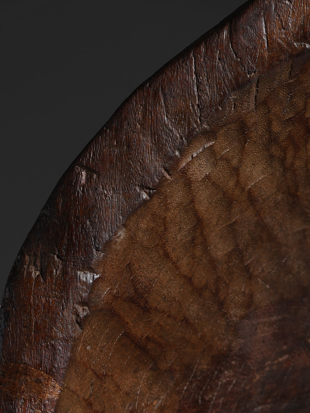 Six Foot Wood Sculpture on Stand, c. 21st Century