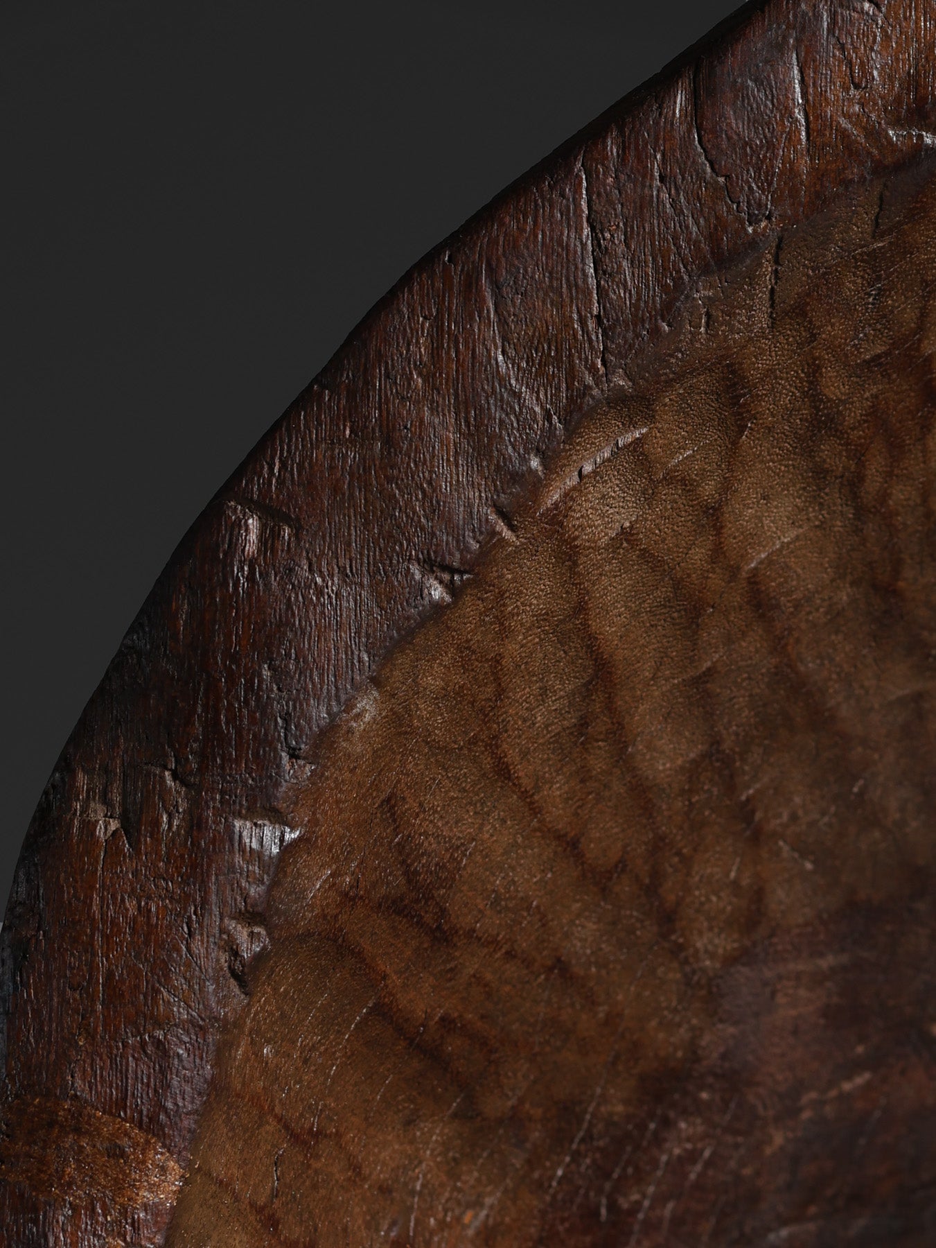 Six Foot Wood Sculpture on Stand, c. 21st Century