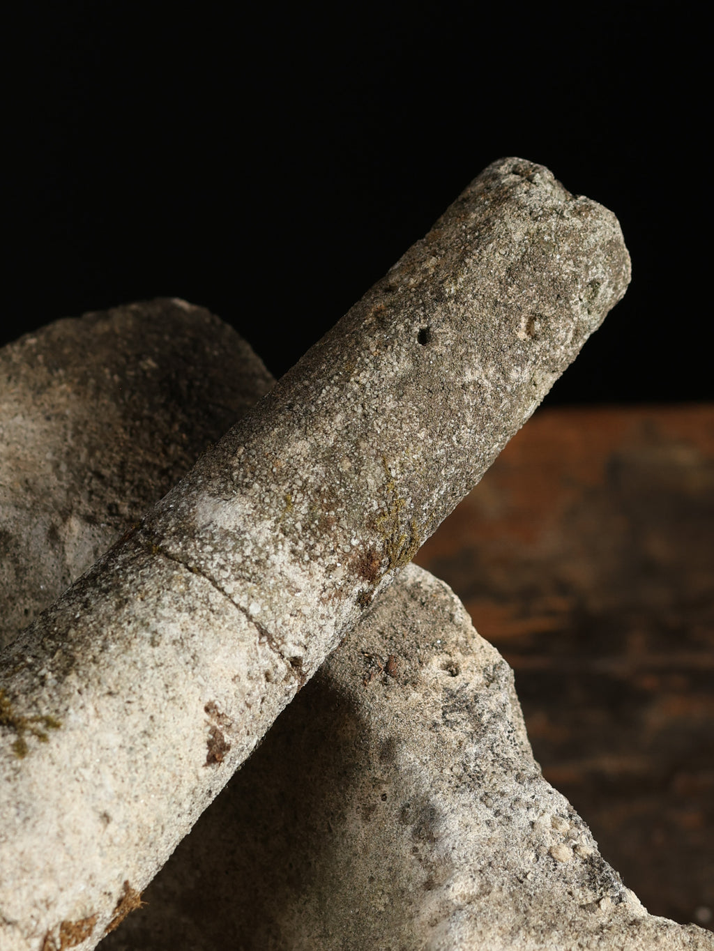 Stone Mortar & Pestle c. 19th century