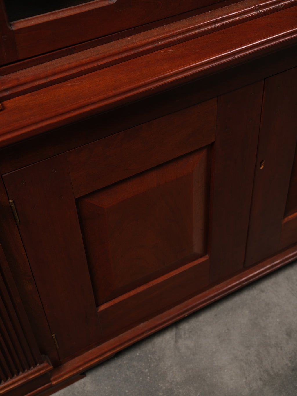 Federal Cherry Corner Cabinet, c. 1980